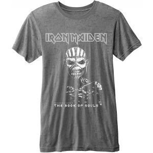 Image of Iron Maiden - The Book of Souls Mens Small T-Shirt - Grey