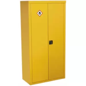 Image of Hazardous Substance Cabinet - 900 x 460 x 1800mm - Two Door - 2-Point Key Lock