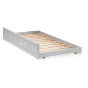 Image of 3ft Single 90 x 190 Dove Grey Underbed Sleepover Bed - Louella