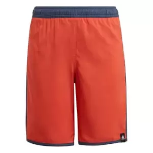 Image of adidas 3S Crew Shorts Juniors - Red