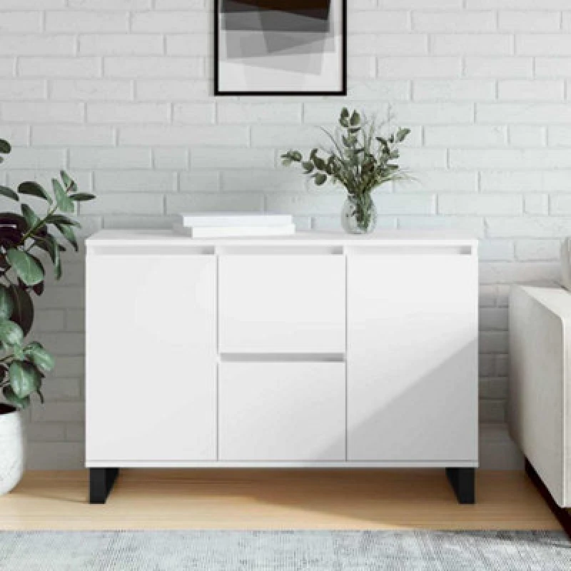 Image of VIDAXL Sideboard White 101.5x35x70cm Engineered Wood Vidaxl 8720845907914