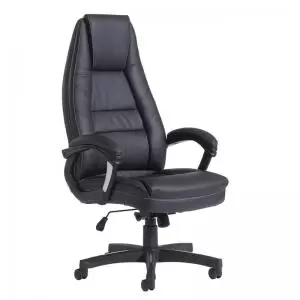 Image of Noble high back managers chair - Black faux leather