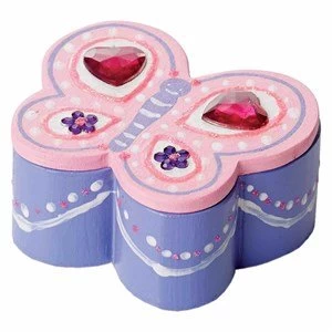 Image of Melissa and Doug Decorate Your Own Wooden Butterfly Box