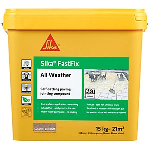 Image of Sika FastFix All Weather Jointing Paving Compound Dark Buff - 15kg