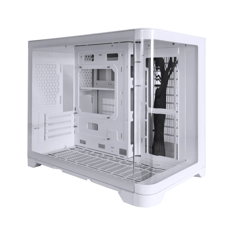 Image of 1st Player UV6 Tempered Glass Micro ATX Gaming Case - White UV6-WH