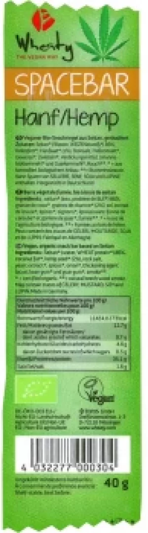 Image of Wheaty Spacebar Hemp 40g