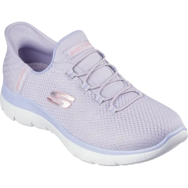 Image of Skechers Womens Slip Ins Hands Free Summits Diamond Dreams Trainers - UK 7 Purple female PS4067LAV7