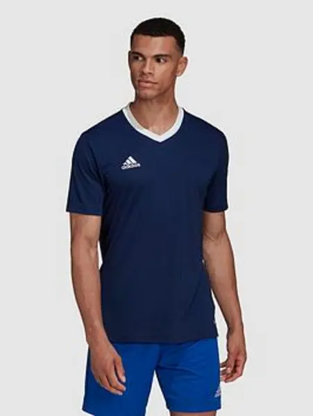 Image of adidas Mens Entrada 22 Training Tee - Navy, Size S, Men Navy TVNL6 Male S