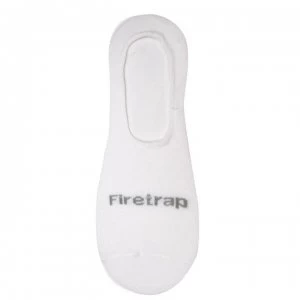 Image of Firetrap 3 Pack Invisible Socks Mens - White