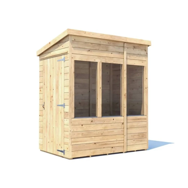 Image of Dunster House Potting Shed Pent Roof W4' X D6' (W1.2 X D1.8M) Superfelt, Overlord Modular