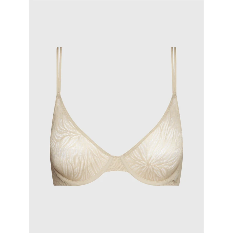 Image of Calvin Klein Marquisette Lightly Lined Demi Bra - Cream Cream 32B