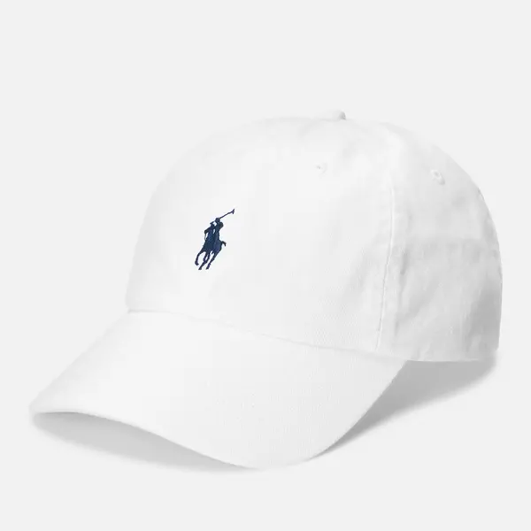 Image of Polo Ralph Lauren Classic Cotton Baseball Cap White male 710548524011