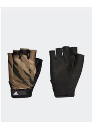 Image of adidas Graphic Training Gloves, Black, Size S, Men
