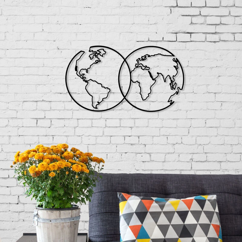 Image of DECORTIE Decortie - metal wall art NO:44 united - Black - Black M.DK.T.13332.35