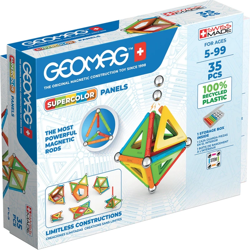 Image of GEOMAG Magnetic Supercolor Panel - 35 Pieces Make Your Own Toys One Size Multi 42975499000