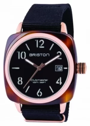 Image of Briston Mens Clubmaster Classic Acetate Black 13240.PRA.T.1 Watch