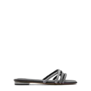 Image of Aldo Rossie Flat Sandals - Black