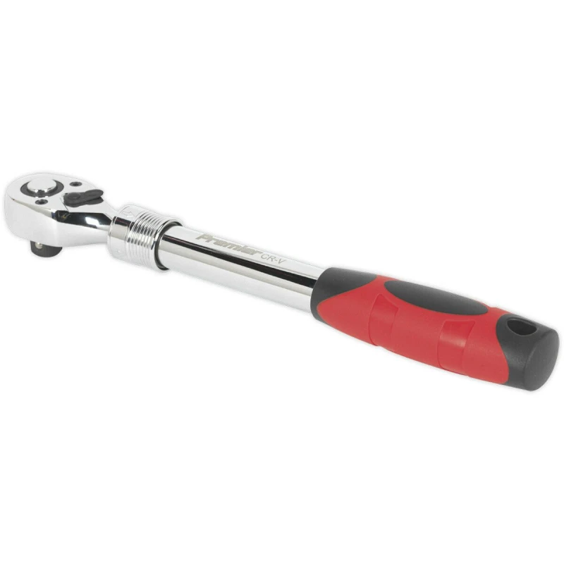 Image of Loops Extendable Flip Reverse Ratchet Wrench - 1/2 Inch Sq Drive - Pear-Head Design Multi