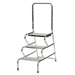 Image of FORT Ladder 3 Steps Galvanised Capacity: 150 kg