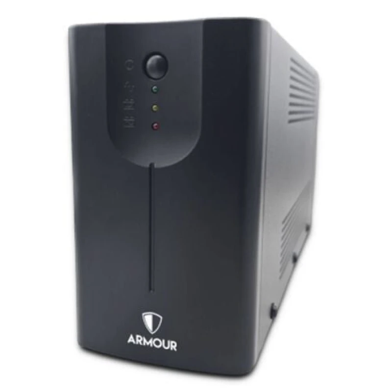Image of VIDA Armour 850VA UPS 480W LED Indicators 2x UK Plug 2x RJ45 USB ARM850