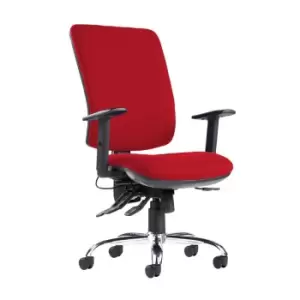 Image of Dams MTO Senza Ergo 24HR Ergonomic Asynchro Task Chair - Solano Yellow
