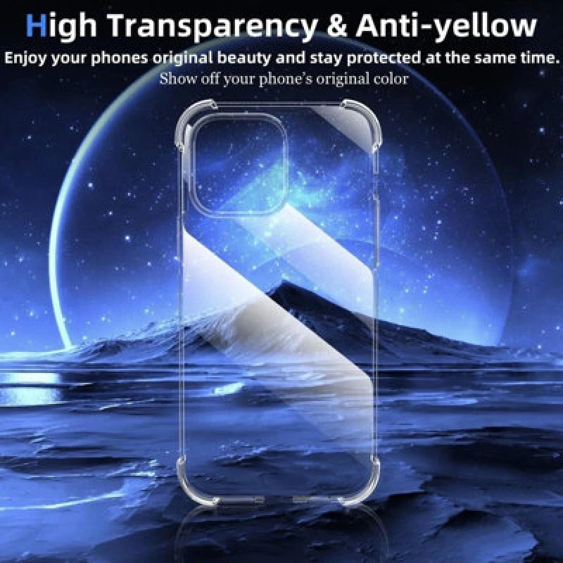 Image of Shatchi 1 x Clear Case for iPhone 15 Pro Max Case Natural unisex