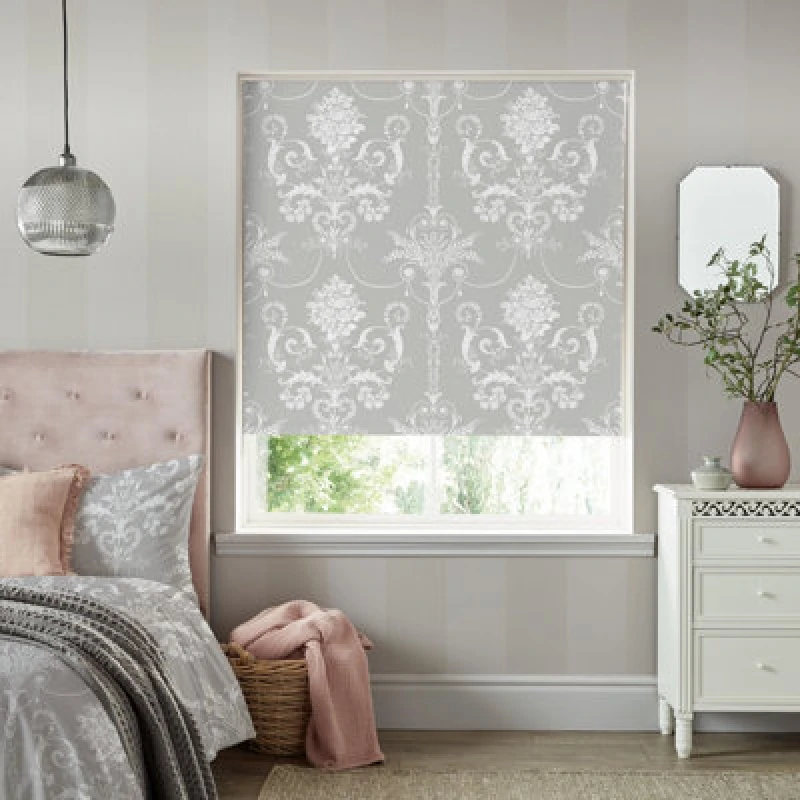 Image of Laura Ashley Josette Thermal Blackout Ready Made Roller Blind Steel
