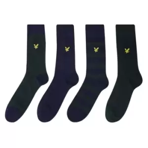 Image of Lyle and Scott Eugene Box Socks - Green