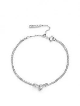 Image of Olivia Burton Lucky Bee Chain Bracelet Silver