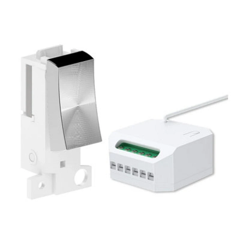 Image of Ener-J Ener - J Wireless Kinetic Grid Switch With WiFi 5A Rf Mini Receiver Satin Chrome 240V