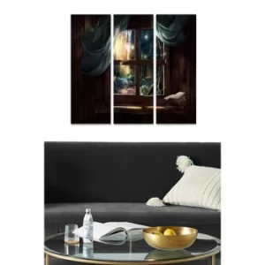 Image of MDF280772807 Multicolor Decorative MDF Painting (3 Pieces)