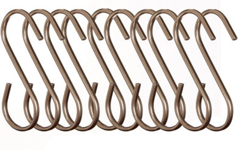Image of Premier Housewares Sorello Set of 10 Hanging Hooks Copper