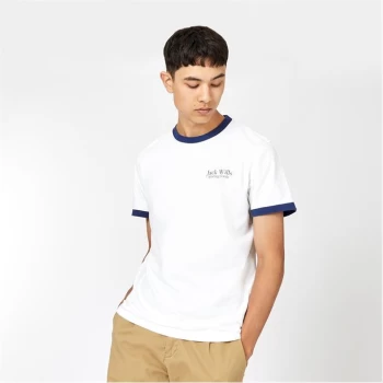 Image of Jack Wills Maitland Ringer T-Shirt - White