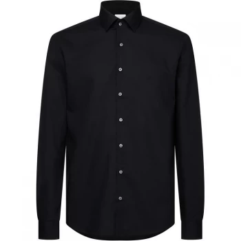 Image of Calvin Klein Poplin Slim Fit Shirt - Df Black