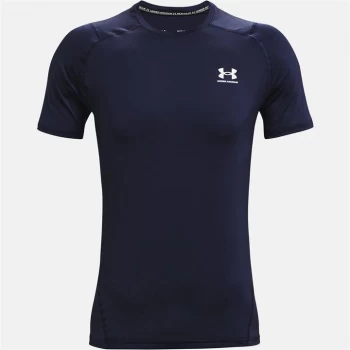 Image of Urban Armor Gear HeatGear Armour Fitted Short Sleeve - Midnight Navy
