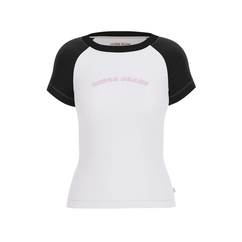 Image of Guess Guess Raglan SS Tee Ld62 White female 8 (XS)