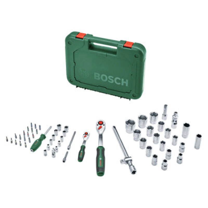 Image of Bosch Hand Tools 1/4" + 1/2" Ratchet Set 1600A02Z9G 1600A02Z9G