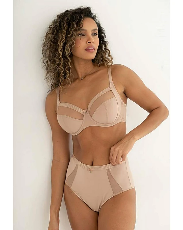 Image of Pour Moi? Pour Moi Viva Luxe Full Cup Bra Toffee Toffee - Pour Moi? - Size: 38F Toffee Female 38F IY35428