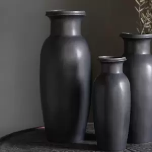 Image of Crossland Grove Lucera Vase Large 240X240X500Mm Grey