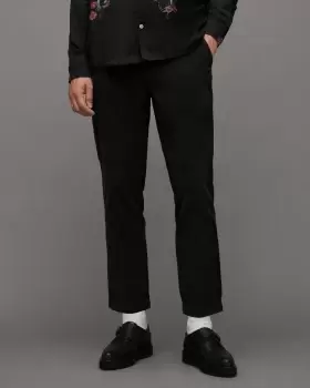 Image of AllSaints Sleid Cropped Slim Corduroy Trousers
