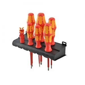 Image of Wera Kraftform Plus VDE Screwdriver and Screw Grips SL/PH Pack of 8 Set