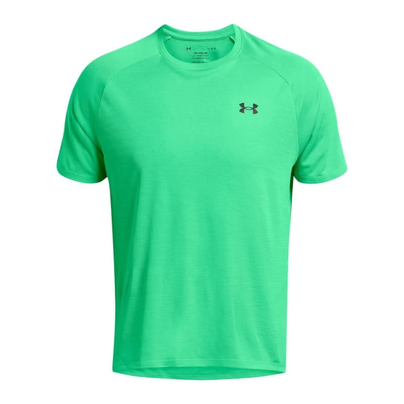 Image of Under Armour Tech Textured T-Shirt - Green Green 2XL
