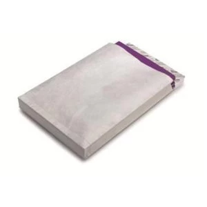 Image of Tyvek D4A Gusseted Envelopes High Capacity Strong 381x250x51mm White 1 x Pack of 100 Envelopes