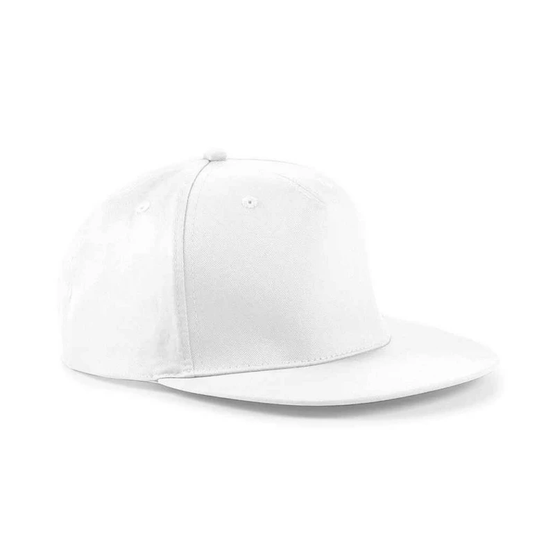 Image of Beechfield Beechfield Men Snapback Cap in White White One Size Male 5063527293930