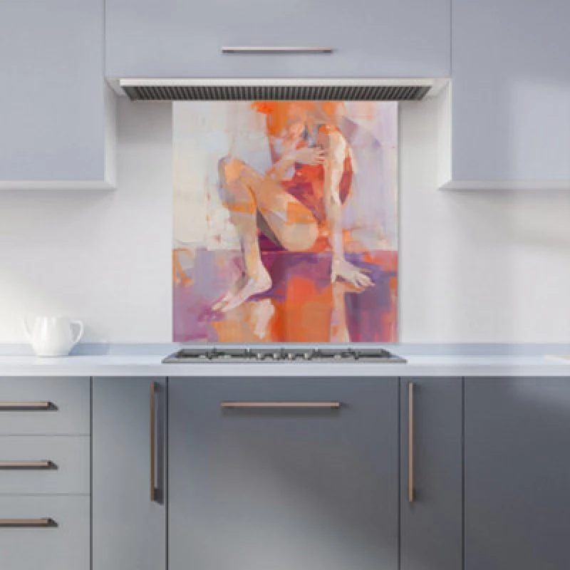 Image of Warren Reed - Designer Modern Stylish Abstract Texture Tea Towel in Black Unisex