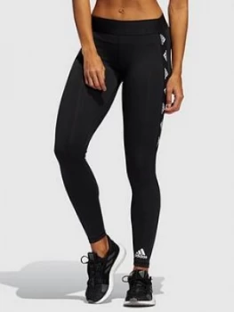 Image of Adidas Heat Ready Alphaskin Badge Of Sport Leggings - Black
