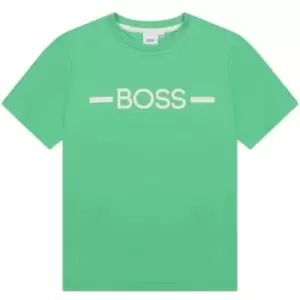 Image of Boss Logo T Shirt - Green