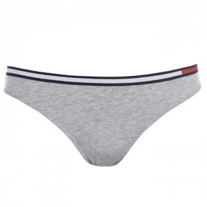Image of Tommy Bodywear Colour Block Thong - Grey Heather