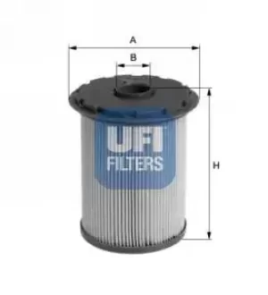 Image of 26.696.00 UFI Fuel Filter