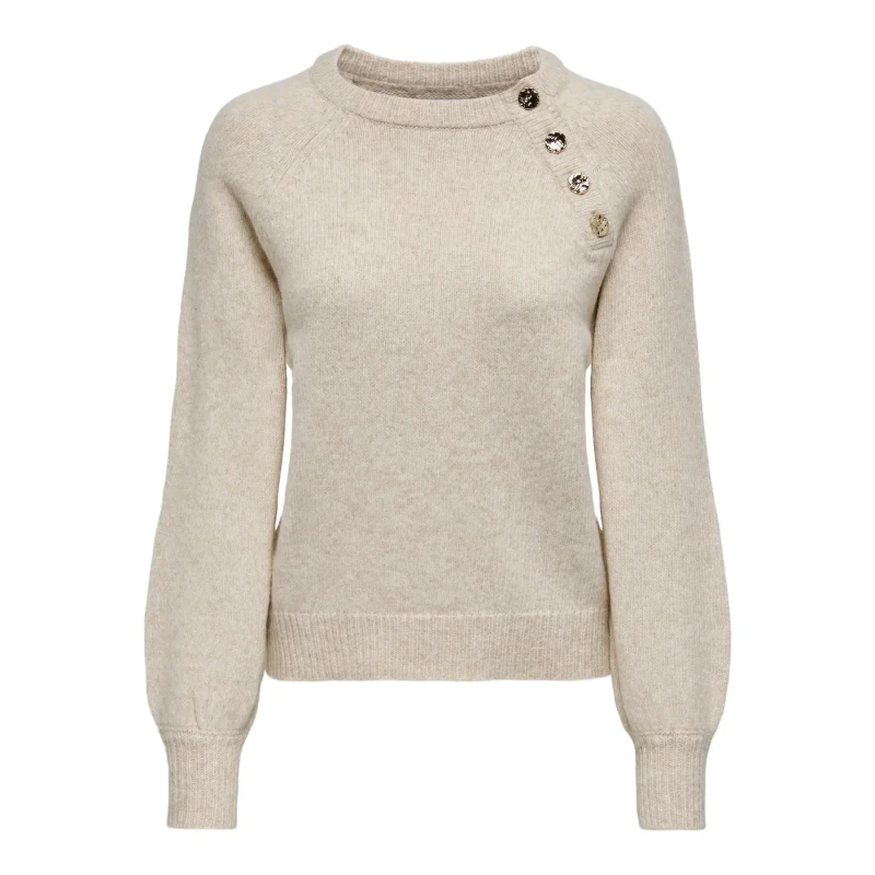 Image of Only Brushed Knit Jumper Ecru Women XS;M